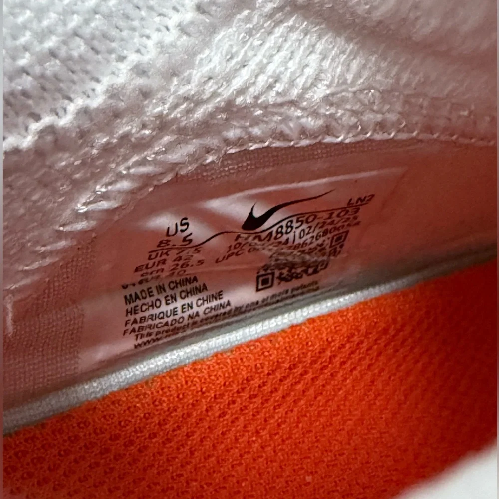 Nike Air Zoom Vapor Pro‎ 1 Orange White Football Athletic Cleats Mens Size 8.5
